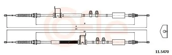 Seilzug, Feststellbremse hinten COFLE 92.11.5470
