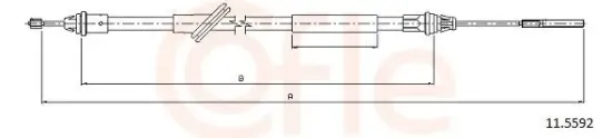 Seilzug, Feststellbremse COFLE 92.11.5592 Bild Seilzug, Feststellbremse COFLE 92.11.5592
