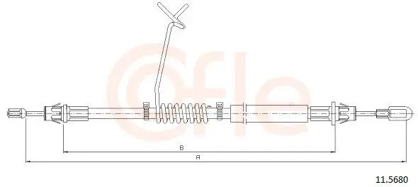 Seilzug, Feststellbremse hinten links COFLE 92.11.5680