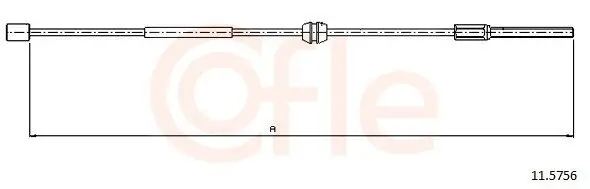 Seilzug, Feststellbremse vorne COFLE 92.11.5756