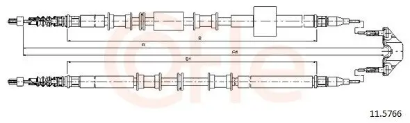 Seilzug, Feststellbremse hinten links hinten rechts COFLE 92.11.5766