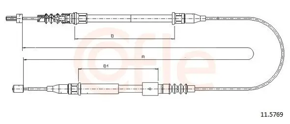 Seilzug, Feststellbremse hinten links COFLE 92.11.5769