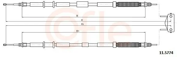 Seilzug, Feststellbremse hinten COFLE 92.11.5774