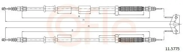 Seilzug, Feststellbremse hinten COFLE 92.11.5775