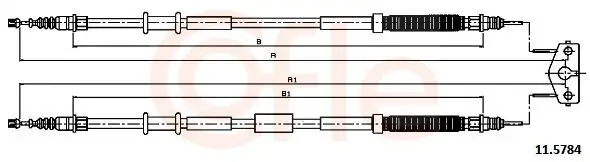 Seilzug, Feststellbremse hinten COFLE 92.11.5784