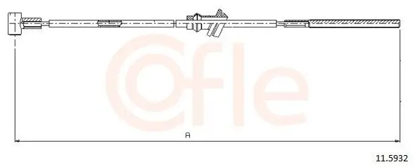 Seilzug, Feststellbremse vorne COFLE 92.11.5932