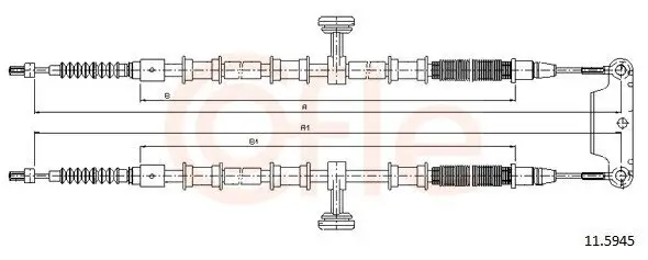 Seilzug, Feststellbremse hinten COFLE 92.11.5945