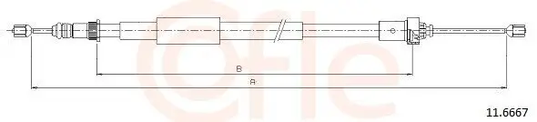 Seilzug, Feststellbremse hinten links COFLE 92.11.6667