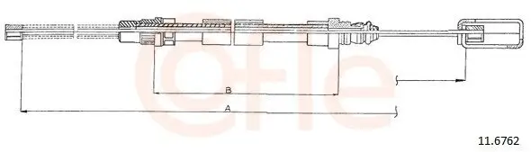 Seilzug, Feststellbremse hinten links COFLE 92.11.6762