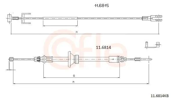 Seilzug, Feststellbremse vorne COFLE 92.11.6814KB