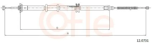Seilzug, Feststellbremse hinten links COFLE 92.12.0731