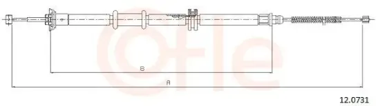 Seilzug, Feststellbremse hinten links COFLE 92.12.0731 Bild Seilzug, Feststellbremse hinten links COFLE 92.12.0731