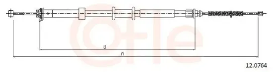Seilzug, Feststellbremse COFLE 92.12.0764 Bild Seilzug, Feststellbremse COFLE 92.12.0764