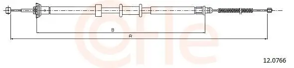 Seilzug, Feststellbremse hinten rechts COFLE 92.12.0766
