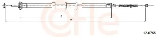 Seilzug, Feststellbremse hinten rechts COFLE 92.12.0766 Bild Seilzug, Feststellbremse hinten rechts COFLE 92.12.0766