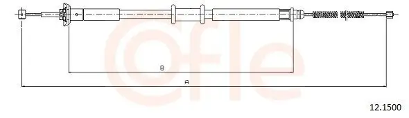 Seilzug, Feststellbremse hinten links hinten rechts COFLE 92.12.1500