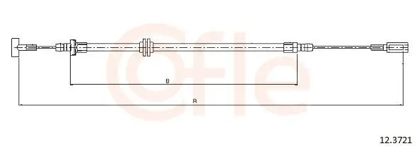 Seilzug, Feststellbremse hinten links hinten rechts COFLE 92.12.3721