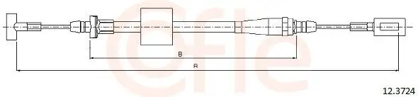 Seilzug, Feststellbremse hinten links hinten rechts COFLE 92.12.3724