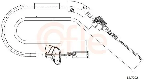 Seilzug, Kupplungsbetätigung COFLE 92.12.7202