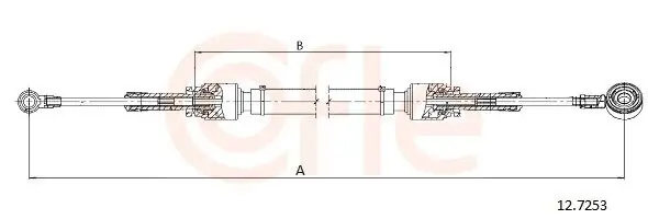 Seilzug, Schaltgetriebe COFLE 92.12.7253