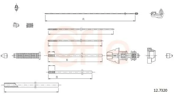Gaszug COFLE 92.12.7320