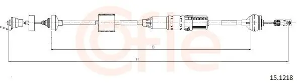 Seilzug, Kupplungsbetätigung COFLE 92.15.1218