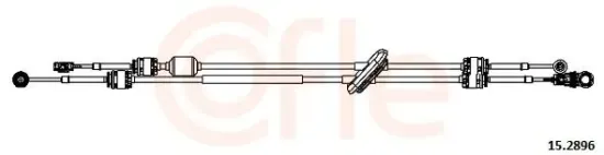 Seilzug, Schaltgetriebe COFLE 92.15.2896 Bild Seilzug, Schaltgetriebe COFLE 92.15.2896