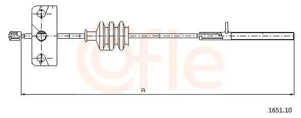 Seilzug, Feststellbremse vorne COFLE 92.1651.10