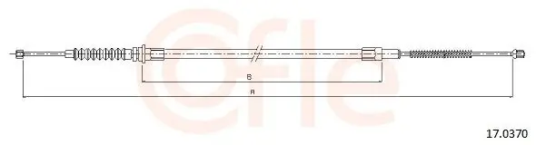 Seilzug, Feststellbremse hinten links COFLE 92.17.0370