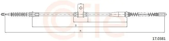 Seilzug, Feststellbremse hinten links COFLE 92.17.0381