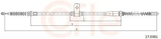 Seilzug, Feststellbremse hinten links COFLE 92.17.0381 Bild Seilzug, Feststellbremse hinten links COFLE 92.17.0381