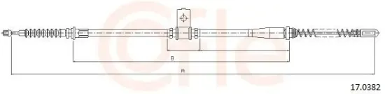 Seilzug, Feststellbremse hinten rechts COFLE 92.17.0382 Bild Seilzug, Feststellbremse hinten rechts COFLE 92.17.0382