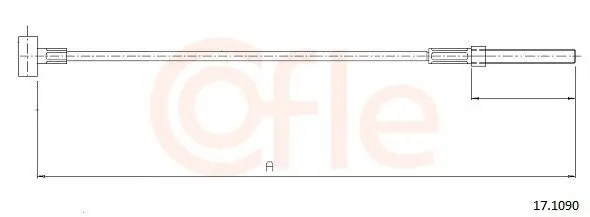 Seilzug, Feststellbremse vorne COFLE 92.17.1090