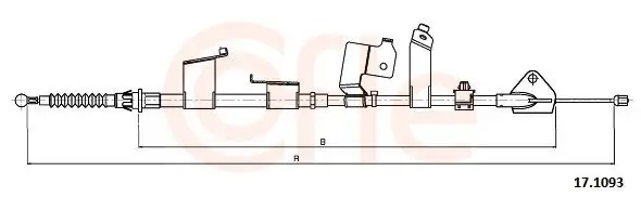 Seilzug, Feststellbremse hinten links COFLE 92.17.1093