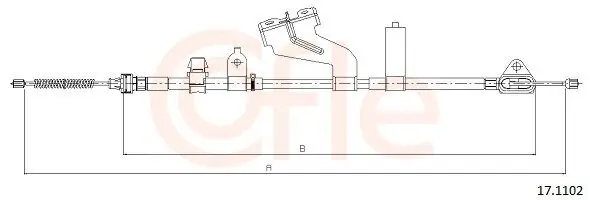 Seilzug, Feststellbremse hinten links COFLE 92.17.1102