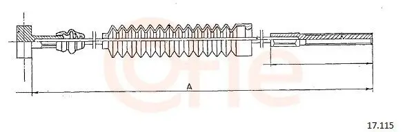 Seilzug, Feststellbremse vorne COFLE 92.17.115