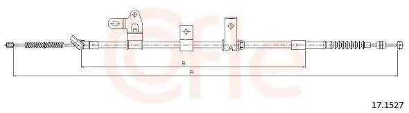 Seilzug, Feststellbremse hinten links COFLE 92.17.1527