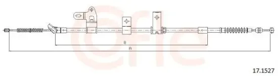 Seilzug, Feststellbremse hinten links COFLE 92.17.1527 Bild Seilzug, Feststellbremse hinten links COFLE 92.17.1527
