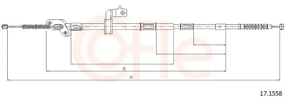 Seilzug, Feststellbremse hinten links COFLE 92.17.1558