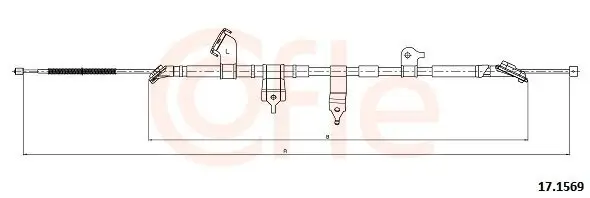Seilzug, Feststellbremse hinten links COFLE 92.17.1569