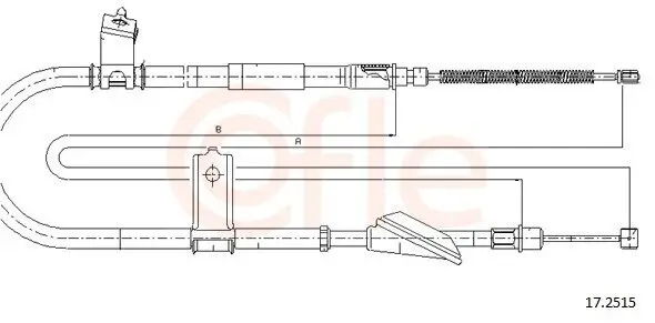 Seilzug, Feststellbremse hinten links COFLE 92.17.2515
