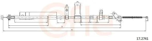Seilzug, Feststellbremse hinten links COFLE 92.17.2741