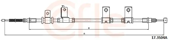 Seilzug, Feststellbremse hinten links COFLE 92.17.3504A