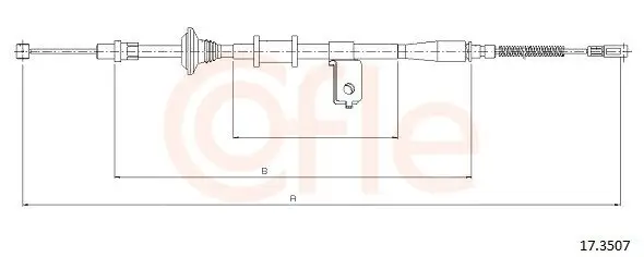 Seilzug, Feststellbremse hinten links COFLE 92.17.3507