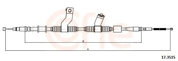 Seilzug, Feststellbremse hinten links COFLE 92.17.3515