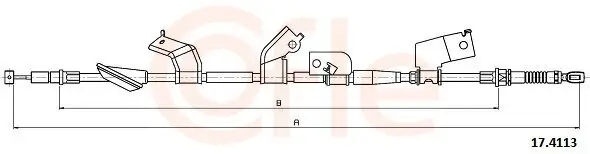 Seilzug, Feststellbremse hinten links COFLE 92.17.4113