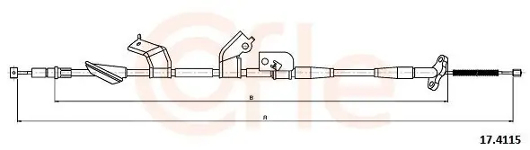 Seilzug, Feststellbremse hinten links COFLE 92.17.4115