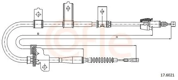 Seilzug, Feststellbremse hinten links COFLE 92.17.6021