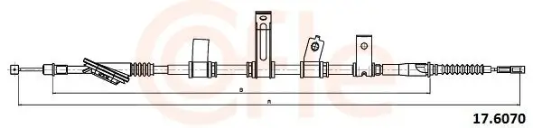 Seilzug, Feststellbremse hinten links COFLE 92.17.6070