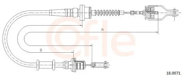 Seilzug, Kupplungsbetätigung COFLE 92.18.0071